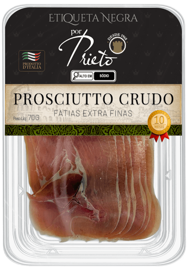 Embalagem Presunto Cru Italiano